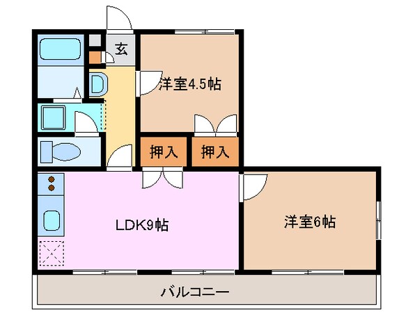 桃園駅 徒歩23分 2階の物件間取画像